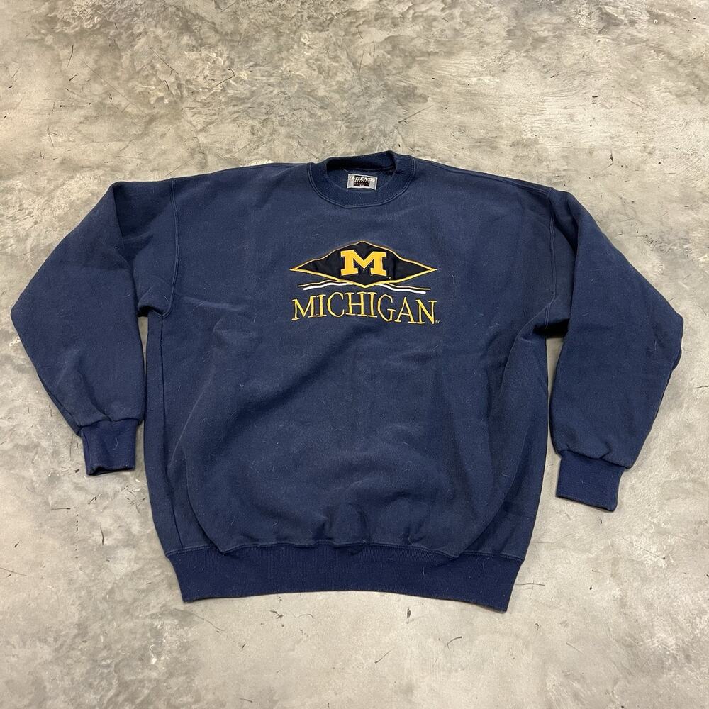 Vintage Legends Athletic Michigan Spellout Pullover Sweatshirt Size XXL